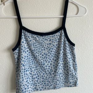 RARE brandy melville cheetah top in blue